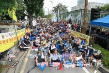 한국화훼단체협의회 김영란법 반대 집회
