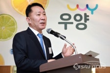 [포토] 코스닥 시장 입성 포부 밝히는 이구열 우양 대표