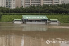 [포토] 물에 잠긴 운전면허시험장