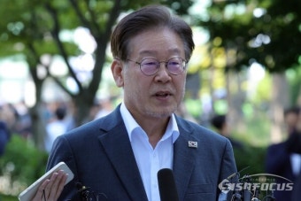 [포토] 입장 밝히는 이재명 대표