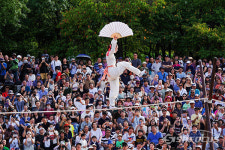 [포토]  어름사니 서주향 아슬아슬 외줄타기