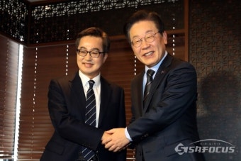 [포토] 회동하는 이재명 대표-김동연 경기도지사