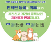 반려견, 자진신고기간 등록하면 과태료 0원