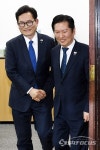 [포토] 정청래 대표와 면담 마친 송영길 전 대표