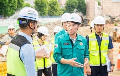 김경대 용산구청장, 취임 이튿날 개발 현장 점검