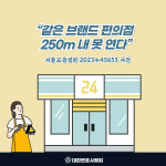 [서울고등법원 판결] 같은 브랜드 편의점 250m 내 못 연다.