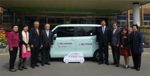 영등포구분회, 노인지원 차량 전달