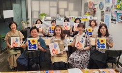 충북, 여약사 대상 아크릴화 원데이 클래스 진행