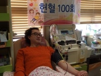 뉴와인 엔터테인먼트 김동복 대표, 희귀혈액 RH-O형 헌혈 100회 달성