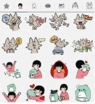 북팔톡, 웹툰 작가들의 신규 이모티콘 출시