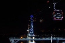 송도해상케이블카, 4월 1일 파란빛으로 물든다