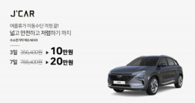 제이카, 여름 휴가철 맞아 수소차 넥쏘 카셰어링 특가 이벤트 실시