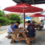 군산 나포 주민자치위, 면사무소에 파라솔의자 기증