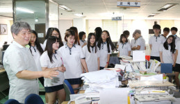 전주 효정중 학생들, 전북일보서 기자 체험학습