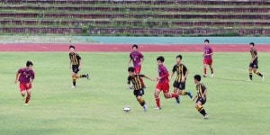중학교 9개 축구팀 장수서 전지훈련