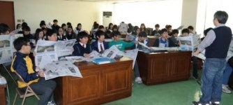 임실 동중학교 학생들, 전북일보 기자체험학교 참가