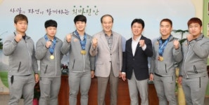 진안군청 역도팀 홍삼의 힘 입증