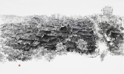 한국화로 만나는 정겨운 한옥마을…교동아트, 정태균 초대전 16일까지