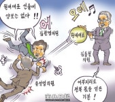 [전북일보 만평] 죽 쑤어 남 주는 꼴