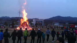 남원 노암동·진안 안천면 청장년회, 달집태우기 행사