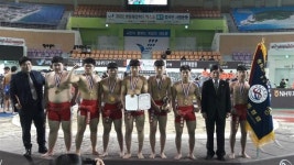 으랏차차… 전주 풍남중, 전국씨름대회 우승