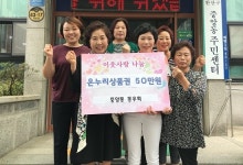 전주 중앙동 통장협의회, 저소득층에 온누리상품권 전달