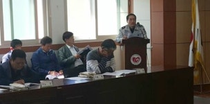 남원 대산파출소, 가을철 교통질서 협조 당부