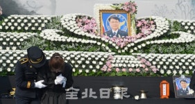 출동 중 사망한 익산경찰서 박권서 경감 영결식 눈물바다