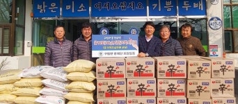 순창군 구림자율방재단, 경로당에 쌀·라면 기탁
