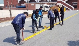 전주시설공단, 동암재활원 주차라인 도색 봉사