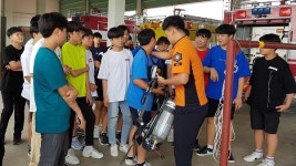 완주소방서, 봉서중학교 학생 대상 직업체험 실시