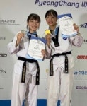 무주의 태권소녀 정다인·이유림 선수, 무주 빛내다
