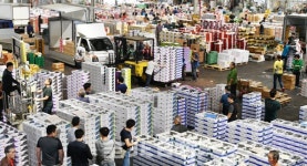 추석 앞둔 농수산물도매시장