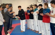 김제 태권도단체, 김제시청 태권도팀 격려