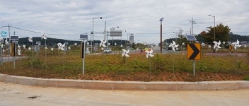 군산 옥서면, 바람개비 태극기 거리 조성