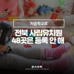 [카드뉴스] 전북 사립유치원 48곳은 등록 안 해