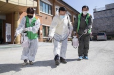 익산시, 코로나19 차단 일제 소독 실시