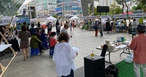 LH전북본부, 사회적협동조합 협업 점빵장터 성황