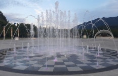 정읍 내장산 워터파크 음악분수와 바닥분수 볼거리 제공