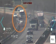 김제 호남고속도로 달리던 승용차서 불⋯인명피해 없어