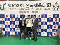 익산시청 펜싱부 권영준, 전국체육대회 금메달 2관왕
