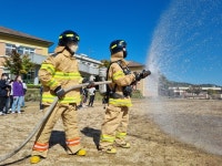 “‘나도 소방관”… 진안소방서 부귀중에서 미래소방관 체험교실 운영