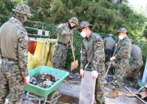 육군 특전사 천마부대,익산 사회복지시설 3곳 방문 봉사활동