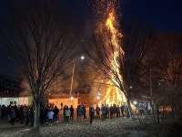 진안 상전면 정월대보름 달집태우기 행사 가져