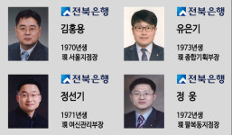 전북은행, 신임 부행장 4명 인사 단행