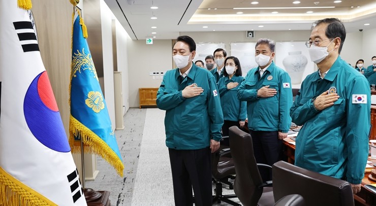 윤석열 대통령, 국가비상사태 대비 강화하며 한미동맹의 위용 드러내며 대북 대응 강조