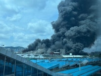 금호타이어 광주공장 화재... 소방청, 국가소방동원령 발령 (영상)