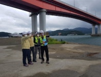 시설안전공단 박영수 이사장, 신거제대교 태풍 대비상황 점검