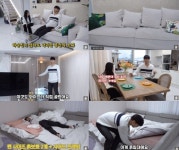 랜선집들이 하승진♥김화영 부부, 화이트 톤의 깔끔한 인테리어 공개