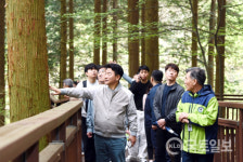 장성 편백나무 숲·순천 국가정원 견학···김동근 의정부시장 녹색도시 만들 것